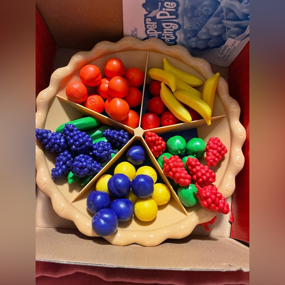 Learning Resources Super Sorting Pie Game Learning Fun Colors Shapes Quantity
